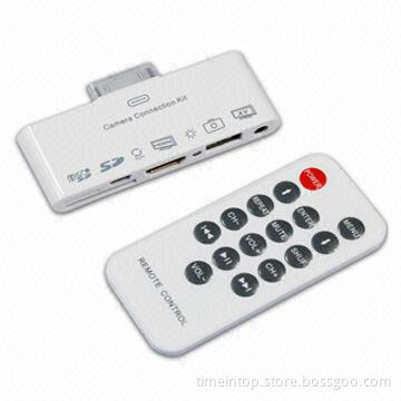 Multifunction Camera Connection Kit for iPhone/New iPad/iPad 1/2G with Remote Control